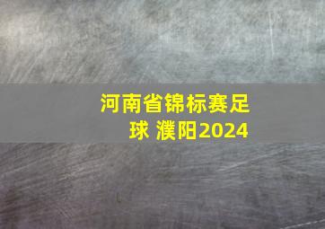 河南省锦标赛足球 濮阳2024